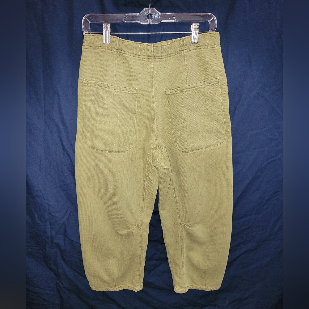 Casual Olive Button-Fly Jeans - Picture 2 of 2